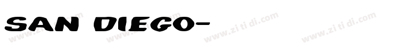 San Diego字体转换